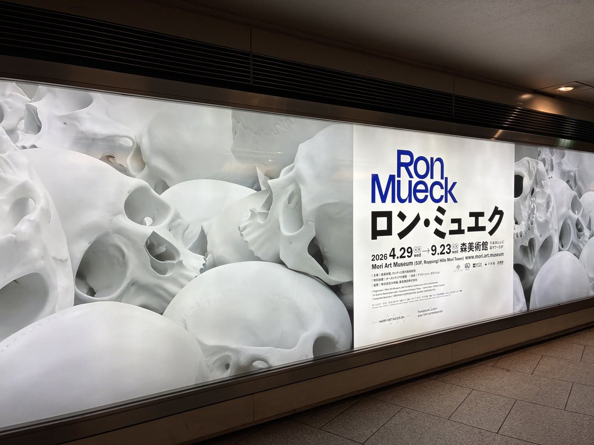 yodamina's tweet photo. #森美術館 の　#ロン・ミュエク展 に行ってきました。
リアリティとサイズの違和感をたのしむ展示でした https://t.co/p4E3SsVywg