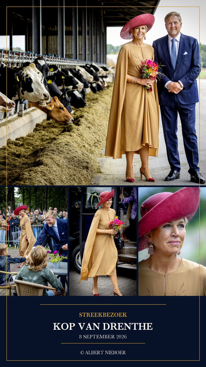 Royaleurope's tweet photo. Koning Willem-Alexander en koningin Máxima brachten op 8 september een streekbezoek aan de Kop van Drenthe. ©Albert Nieboer / Royal Press Europe
#Streekbezoek #Drenthe #WillemAlexander #Máxima #Koningshuis https://t.co/qc8qUkjD1F