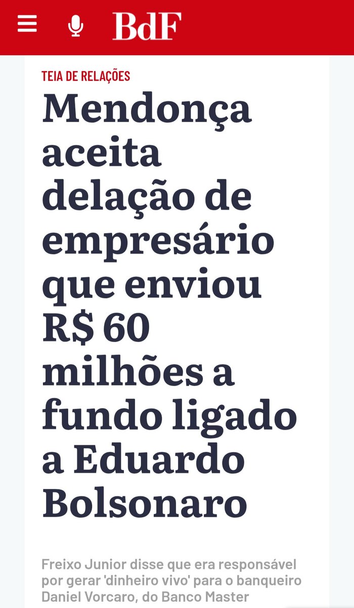 moreira_uallace's tweet photo. A casa tá caindo para os Bolsonaros: 

1. STF homologa delação de empresário,  Carlos Freixo,  que fez repasses milionários para o pseudo filme, "Dark Horse", sobre Bolsonaro.

2. Carlos Freixo é operador financeiro do Daniel Vorcaro do Banco Master, que repassou R$ 60 milhões para fundo ligado a Carlos Bolsonaro.

Segue🧶