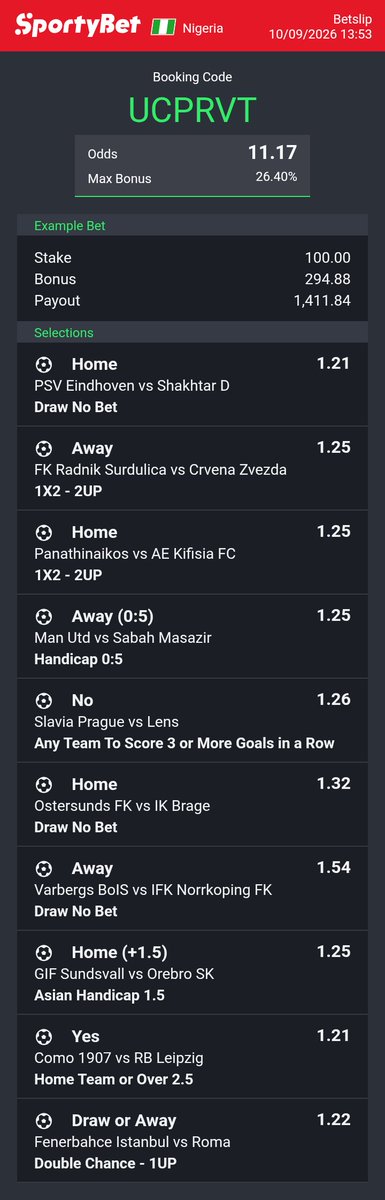 TechSzn98's tweet photo. UCPRVT

11odds 

Let's go again today 😁 https://t.co/o7s1fBauZh