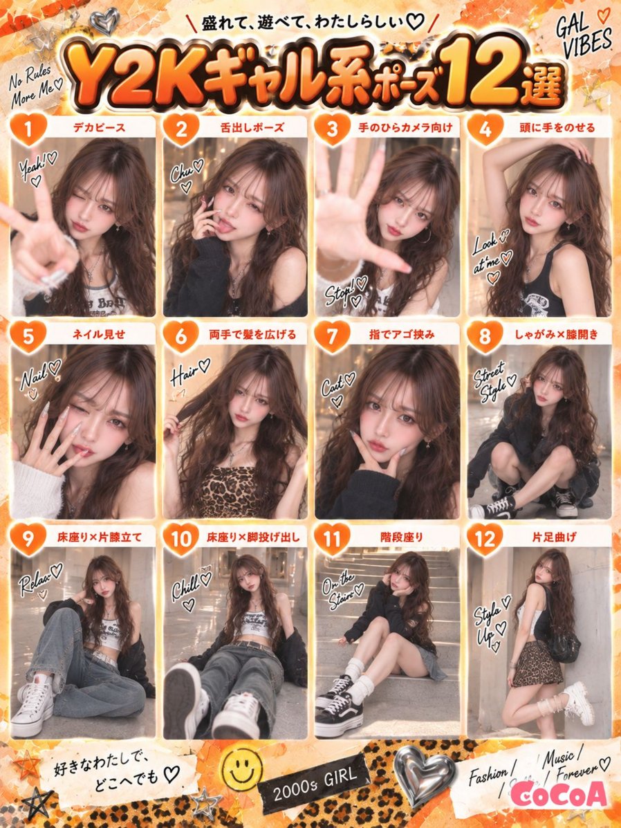 qzin_cocoaPR's tweet photo. タイプ別⭐自撮りポーズ集②✧

🩷あざとかわいい系
🧡 ギャル系
💚お姉さん系

いろんなポージングで撮ってみよう♪ https://t.co/Ugw0whDlSy