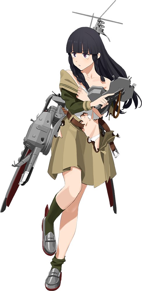 98_weblog's tweet photo. 北上改三の立ち絵と中破絵 はっきりと白　それにしてもなんかあか抜けた感じではある　#艦これ https://t.co/n3TrAQWBff