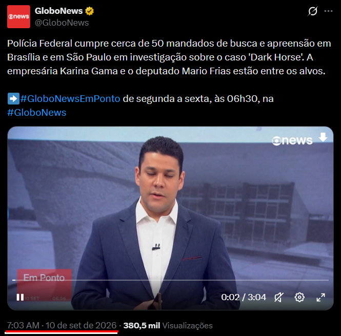 blognaointendo's tweet photo. Não é estranho vazarem uma operação da Polícia Federal para influencers de esquerda? https://t.co/t1wIF1cZes