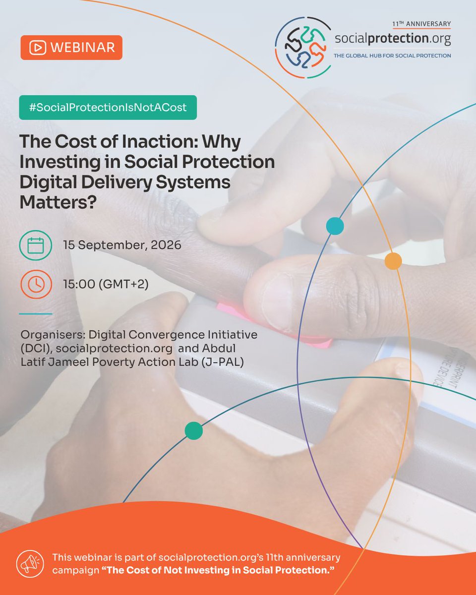 SP_Gateway's tweet photo. 🚨 Join us on 15/09 for the #SPorgWebinar "The Cost of Inaction: Why Investing in Social Protection Digital Delivery Systems Matters?" https://t.co/3gaJRPUjFw  15:00 (GMT+2) https://t.co/YI4sXJVvNz