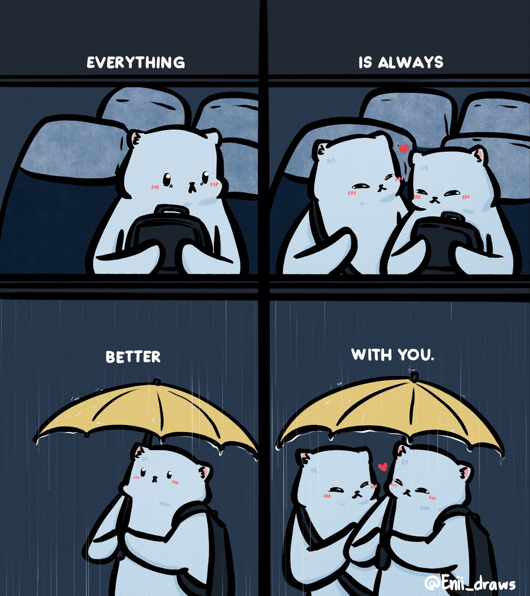 Enii_draws's tweet photo. Everything ia always better with you🫶 https://t.co/xB9QOCQxFR