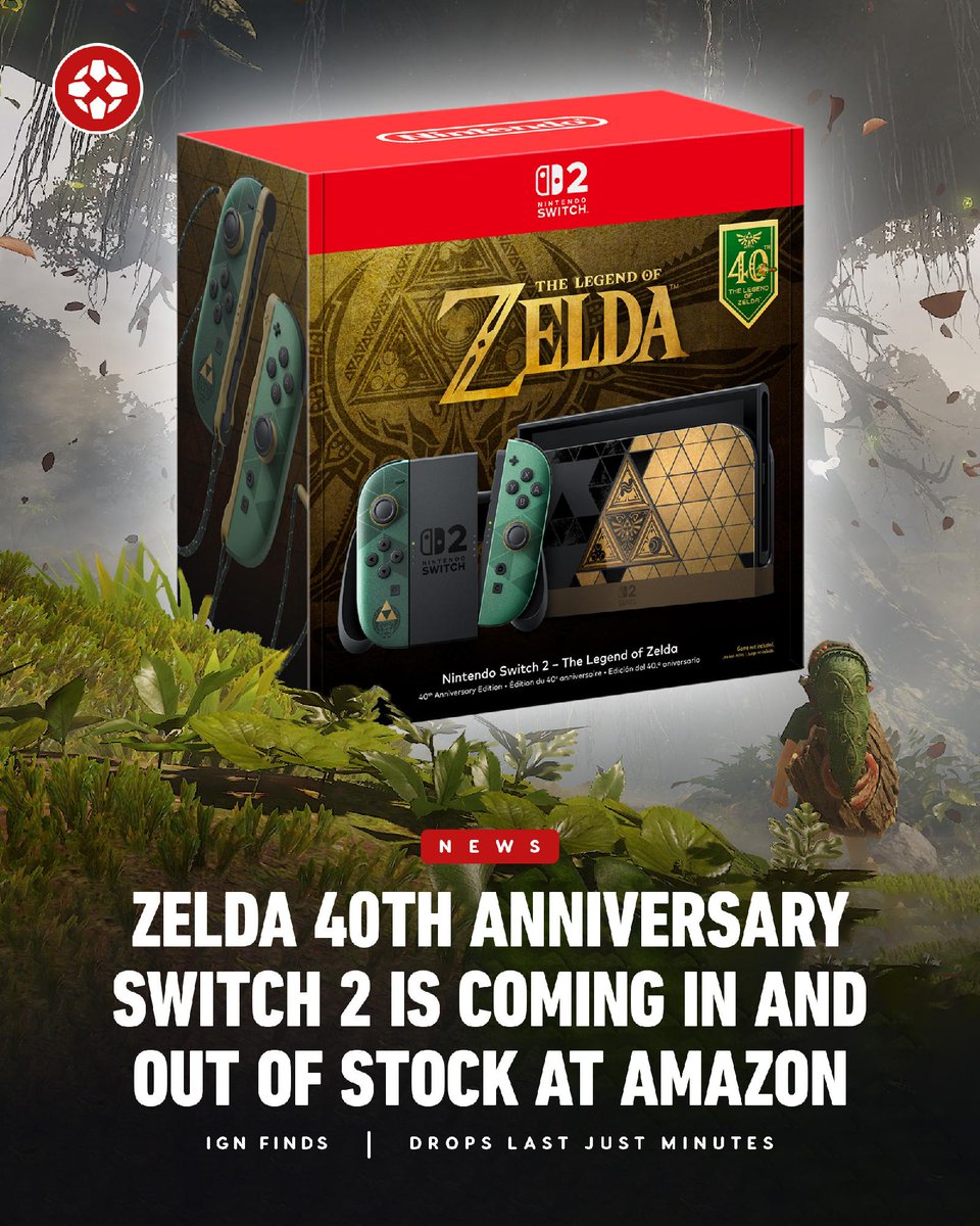 IGNDeals's tweet photo. Every 10-20 minutes, Amazon's stock of Legend of Zelda: 40th Anniversary Edition Switch 2 refreshes and it's available for preorder for a few minutes: https://t.co/x1rKYc1IDh #ad

Pinning this post, I'll repost it when I see it's back, otherwise just keep checking. https://t.co/yd8xJJzdU9