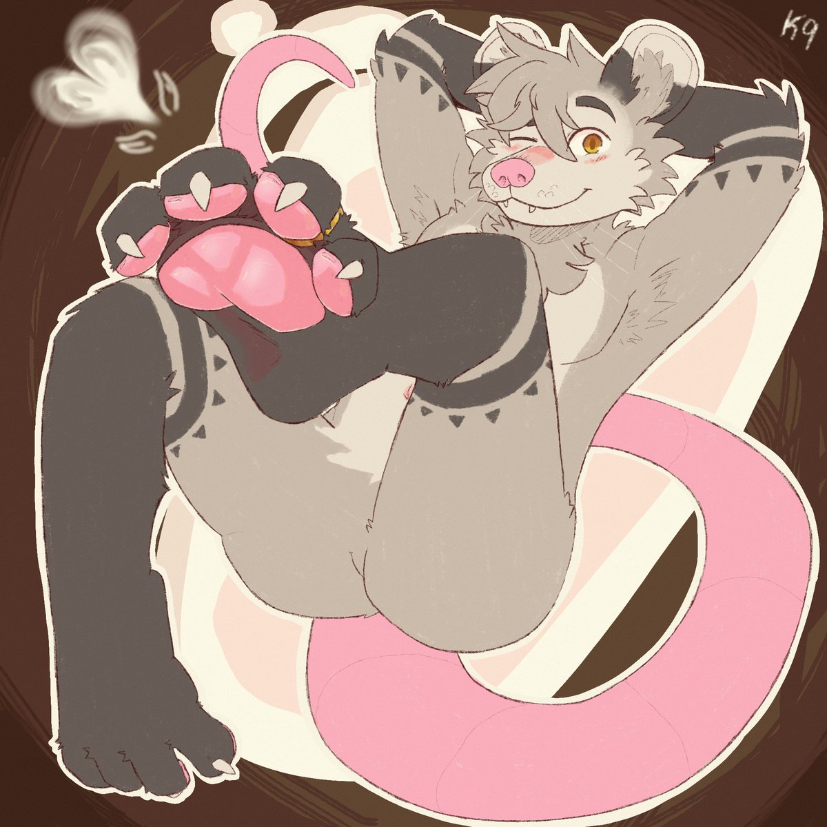 PawDawgNils's tweet photo. [SKETCH] I could make several puns about coffee and possums and paws, but that'd be a bit unoriginal, wouldnt it?

CM for @CoffeeToddy 

#furryart #furry #art https://t.co/IvgfgTXPf3