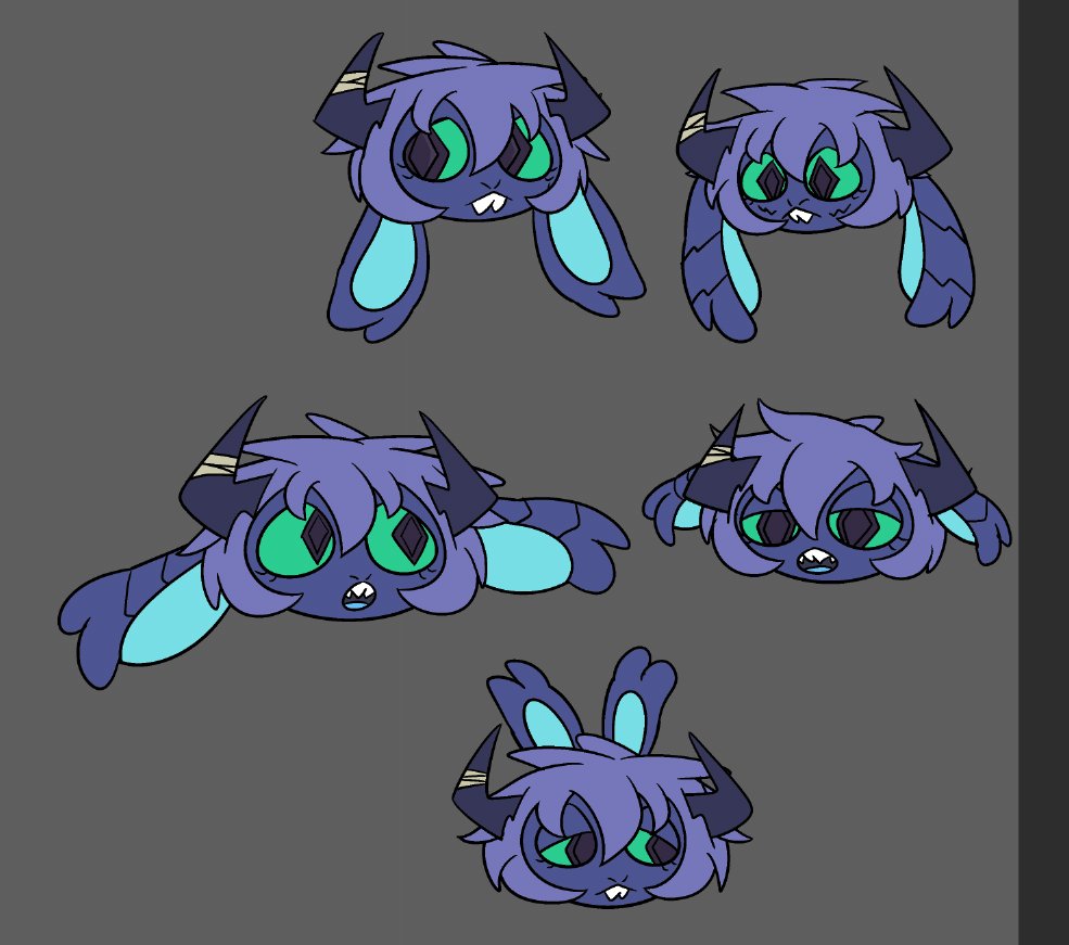 DragonBnuy's tweet photo. some Gelly Head doodles to try out a different ways to draw their eyes https://t.co/pbxXkMNDLD