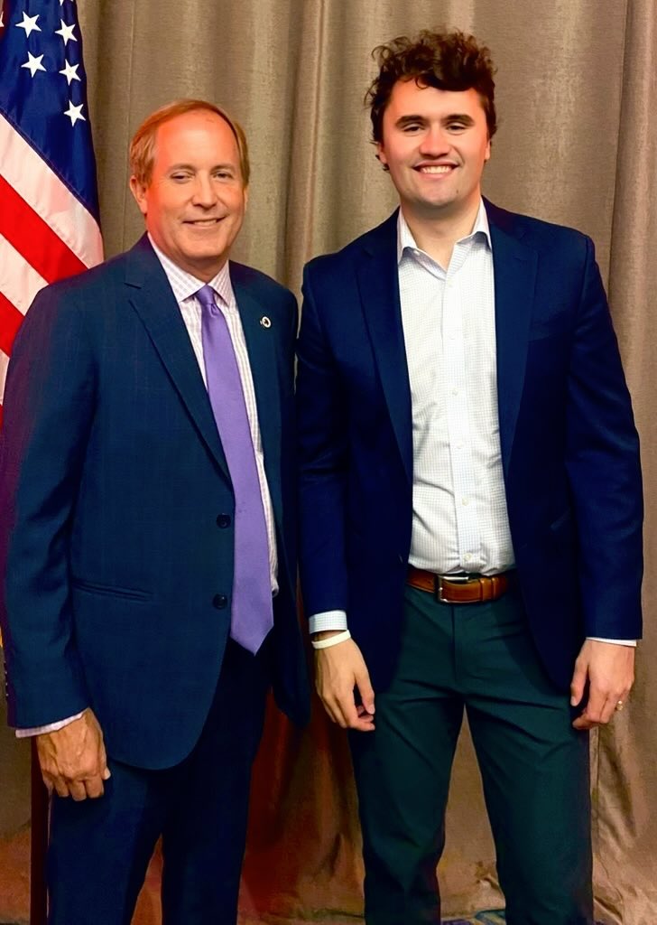 KenPaxtonTX's tweet photo. One year ago, America lost a fearless voice for faith and freedom. 

Charlie Kirk stood boldly for truth and inspired so many of us to do the same.

I miss my friend, and I’ll honor him by never backing down.

May God bless Erika and the Kirk family. Charlie will never be forgotten.