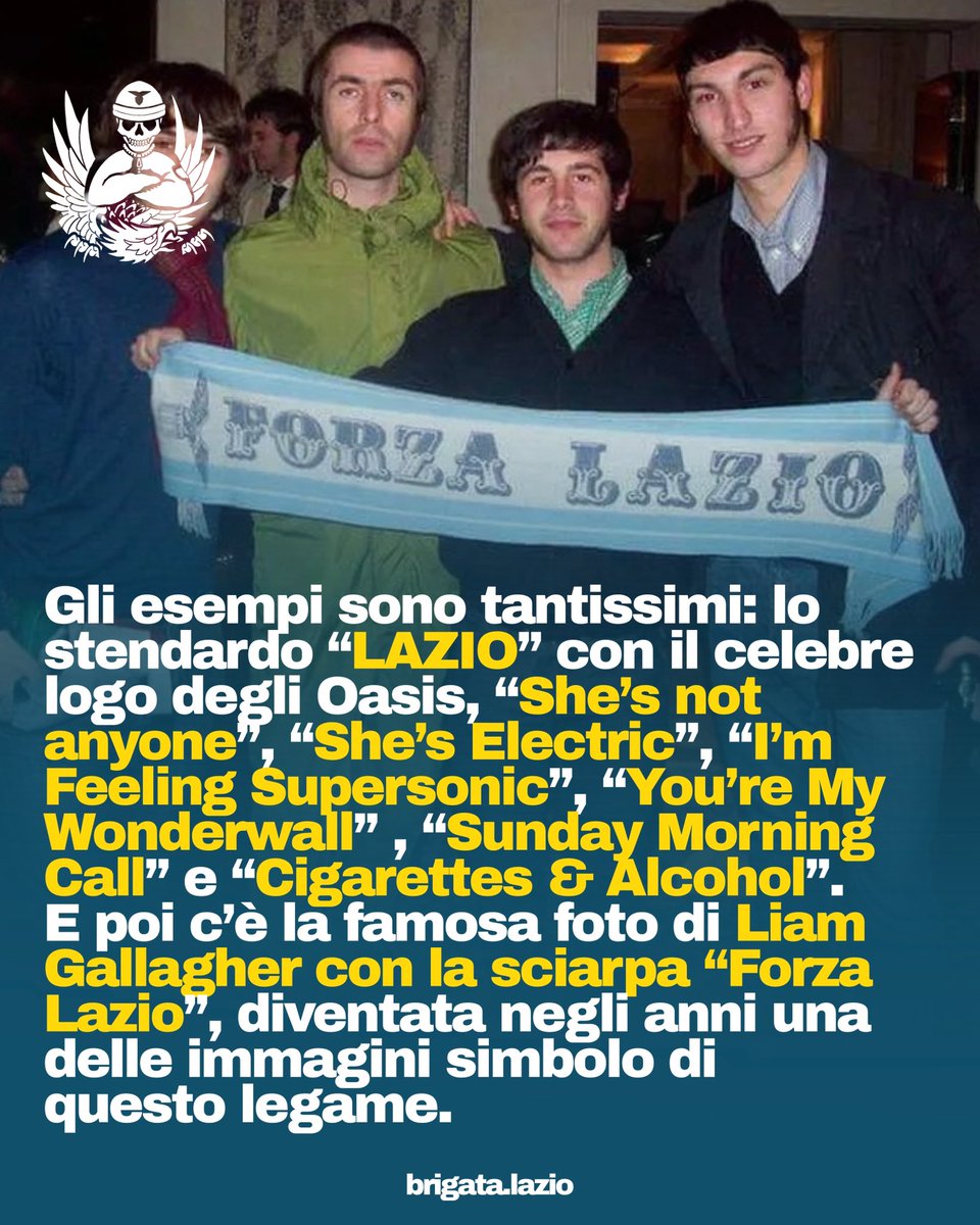 BrigataLazio's tweet photo. Gli Oasis tornano a Roma. 🇬🇧🦅

Il teaser girato a Trastevere ha acceso l’attesa per le due date romane, che dovrebbero essere 24 e 25 luglio 2027.

Per tanti Laziali, però, non sarà un concerto qualsiasi: il legame tra la tifoseria Biancoceleste, la cultura casual inglese e gli Oasis va avanti da anni, tra stendardi, cori, scenografie e riferimenti alla band di Manchester.

Roma si prepara agli Oasis. I Laziali, in fondo, li aspettano da sempre.