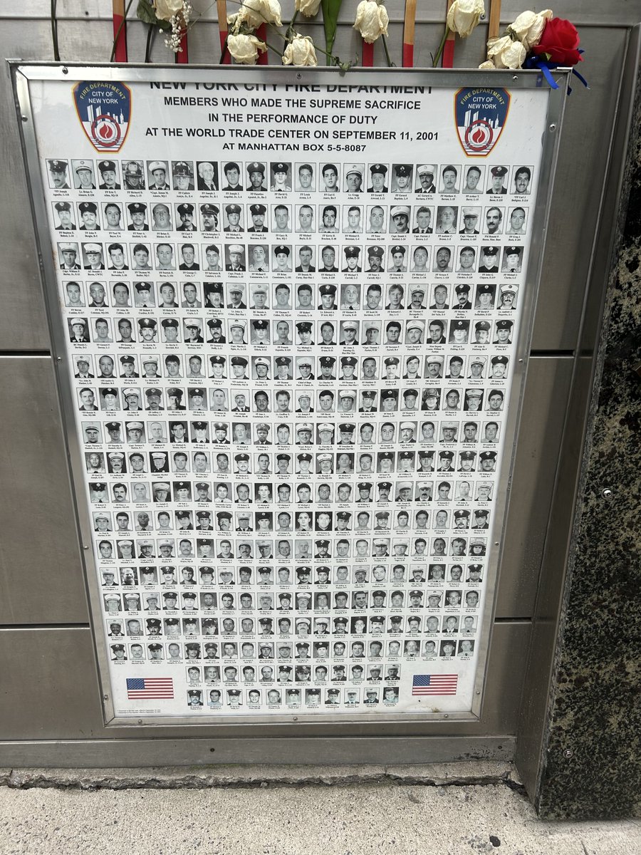 williams_rje's tweet photo. I stood this morning at the 9/11 memorial at ground zero in NYC this morning. It is 25 years ago (minus one day) since those dreadful attacks killed 2,753, including 67 British citizens and so many brave rescuers and firemen. 

To put the passing of these 25 years into context - I was born in 1966 in a British military hospital on the north German plain near where Montgomery took the surrender of the Nazi Army in 1945, and only 25 years after the Japanese attack on Pearl Harbour. 

And if that doesn’t prove how fleeting is the notion of “peace”, we just have to look east and observe how the mighty Ukrainians are fighting and dying to evict Russian invaders from their country.

Yet we, sensible, experienced and clear-eyed British citizens stand dumbfounded today reflecting on how the current, lightweight, daytime-TV-version of a Prime Minister of the UK, the utterly ridiculous @andyburnham of @labour tells us that he will prioritize “social security” over “national security”….

Is he mad, myopic, ignorant or something much much worse?