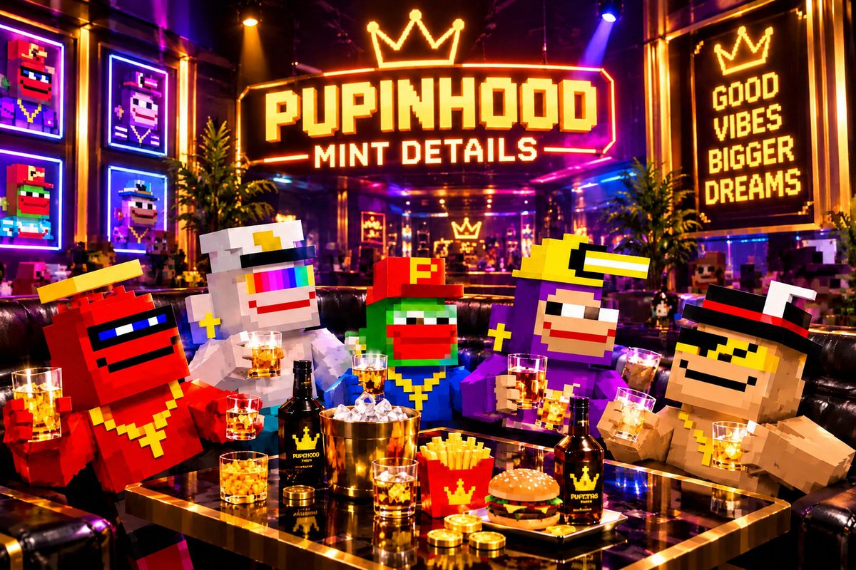 PupinhoodNfts's tweet photo. 🚨Pupinhood Mint Details🚨

Supply: 9994
Mint Date: 20th September
Mint Price: TBA (OG=Freemint)
Chain: @RobinhoodApp

📋Checker: 18th September

🔗Apply: https://t.co/wbC5KInME3

Get a whitelist chance📝:
-Like❤️ + RT🔁 + EVM address👇 https://t.co/BTBYKXLvAZ