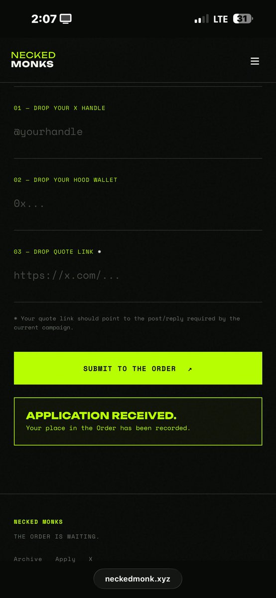 nika_evm's tweet photo. @Neckedmonk @RobinhoodApp Submitted! https://t.co/Ct1F4ixW3h