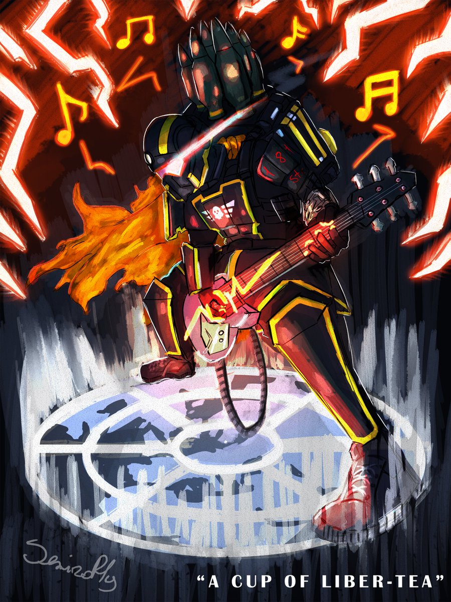 Semirofly's tweet photo. Havoc the Demolitor and Hell-Guitarist. 🎸⚡
#Helldivers2 #Helldivers2art https://t.co/zJEn27Yzig
