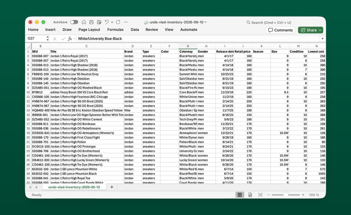 vladieboi's tweet photo. Users can now export their inventory &amp; sales 👨🏻‍💻 https://t.co/FvjD0XEMV1