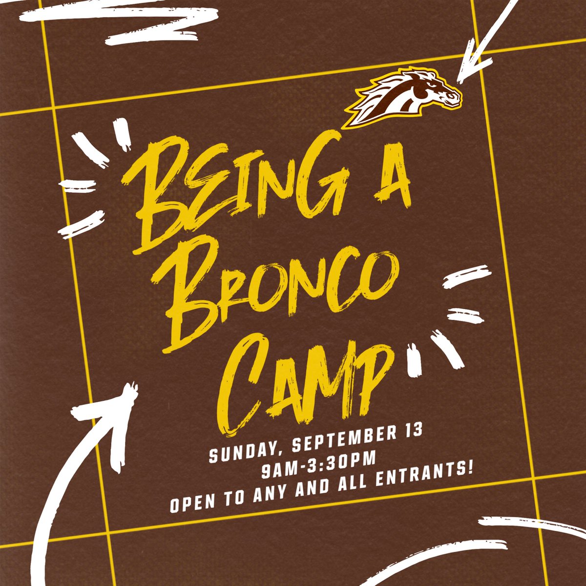 WMUSoftball's tweet photo. Come train like a Bronco! Link in bio to register, spots are limited!🐎 #BroncosReign https://t.co/9B0jvnzVKB