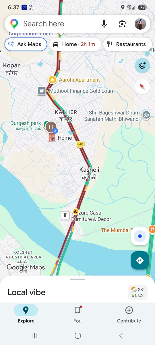 sunil_nigam's tweet photo. @ThaneTraffic @thanetrafficofc @BhiwaniPolice how to clear the rush everyday our children are stuck in traffic from school and along with ambulance are there ...help to clear the rush ...contract traffic police are making money from heavy loading vehicle in kalher naka sitting https://t.co/fp0tGbGvtz