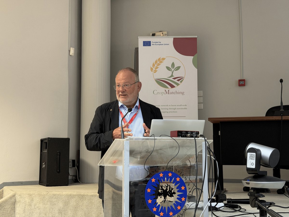 CIHEAM_MAICh's tweet photo. 🌱 Day 1 of the 194th EAAE Seminar is underway at @CIHEAM  MAICh!

The seminar opened with an address by Prof. Teodoro Miano, Secretary General of CIHEAM, Paris.

🤖🌾 Two days of exchange on AI, digital innovation and sustainable agri-food systems have begun in Chania! https://t.co/iUHuAqpLs1