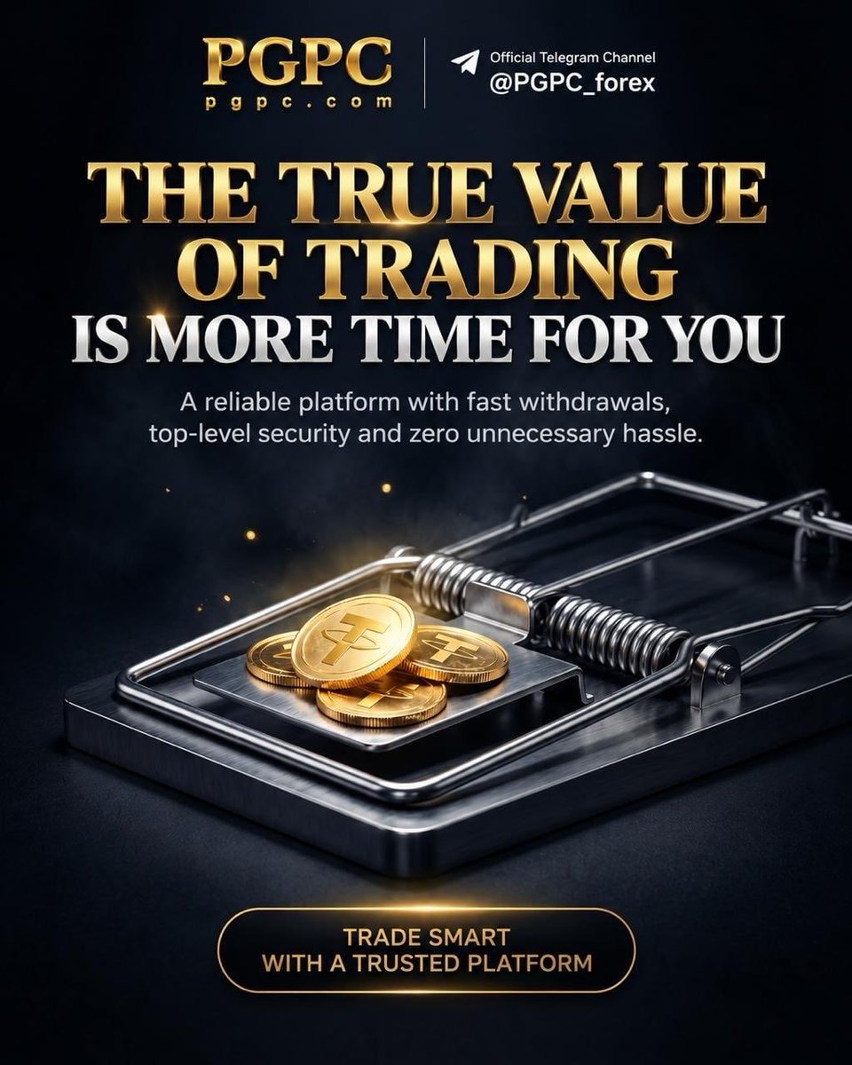 PGPC_OFFICIAL's tweet photo. ✨ Trade smarter. Value your time.
Choose reliability, security, and simplicity. 🚀

📢 Follow our official Telegram channel:
✈️ @PGPC_forex

#PGPC #Trading #SmartTrading #Finance #Crypto https://t.co/Cyzk6oAc2G