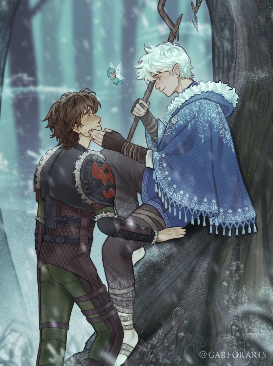 garforarts's tweet photo. Hiccup &amp; The Winter Fae AU 🧚‍♂️❄️
#hijack #frostcup #jackfrost #hiccup https://t.co/O7ADxz3wwe