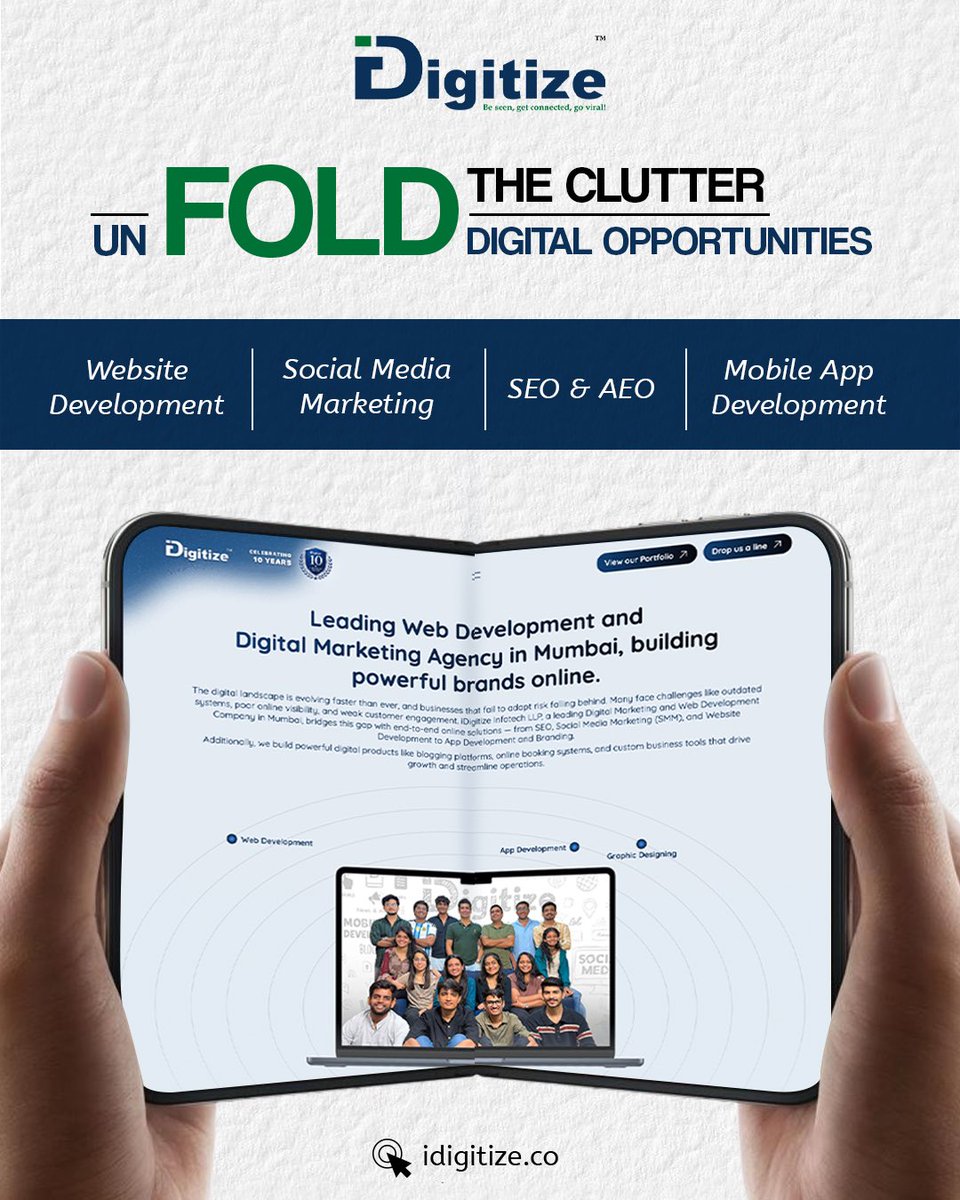 idigitizee's tweet photo. While tech giants push the boundaries of innovation with flexible, dual-screen tech, your brand needs a digital presence that stands out just as seamlessly.
👉 Ready to expand your digital reach?
#digitalmarketing #appleduo #appleneelaunch #applefold #momentmarketing https://t.co/vPZAeeSruX