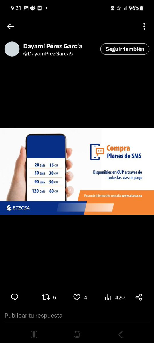 barbyleidy2's tweet photo. Puedes comprar tus planes sin limites a través de Transfermóvil.#EtecsaTeAcompaña.#Etecsa. https://t.co/zMJG96JF25