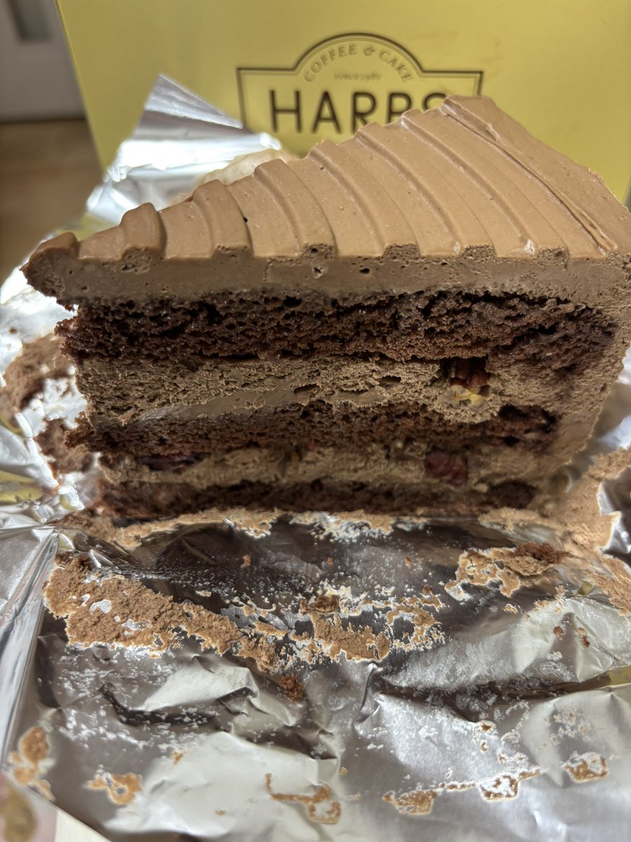 master_mumi's tweet photo. 本日はギンちゃんのお誕生日なのでHARBSのケーキを食べました！人生初✨噂通りのボリュームと美味しさで大満足でした💛 https://t.co/sTOEXZIdlf