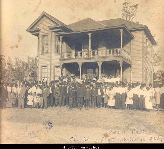 msdiglib's tweet photo. From the Hinds Community College Utica Normal and Industrial Institute Collection. Photograph of Jewett Hall the first substantial building donated by Miss Fidelia Jewett, 1900. https://t.co/PvXcgGVnS4
