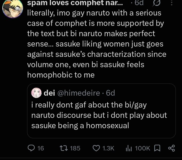 Nayantharaa0's tweet photo. You quoted and account that said her comfort character liking a woman is gore, you also think a canonically straight character with a wife being "bi" is homophobic .
How terrible, Misogyny and biphobia in same sentence. https://t.co/naA5Lkw8uc