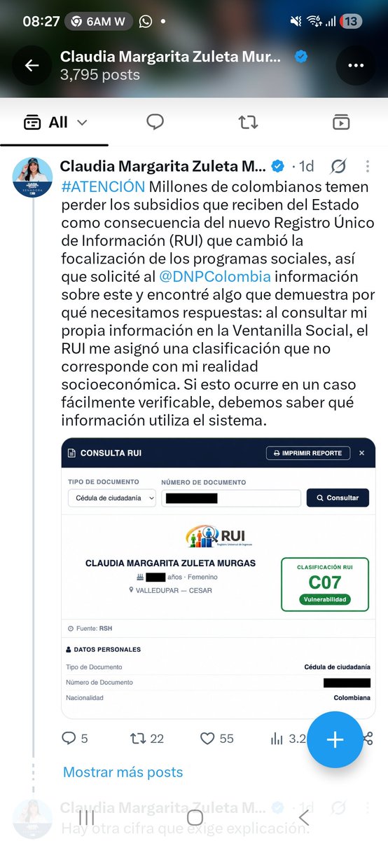 AngeloRobles2's tweet photo. @estoescambio Vieron la ñublicacion s
De @claudiamzuleta señores @estoescambio https://t.co/q0pqOk7UTs