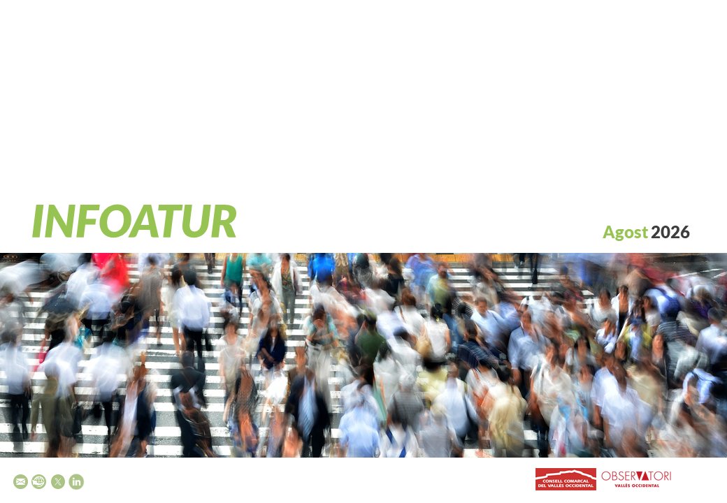 VallesObserva's tweet photo. 📢 Ja podeu consultar l'#Infoatur del mes d'agost de 2026, amb totes les dades comarcals i municipals 

👉 https://t.co/NrepIdTHH6 https://t.co/liikxMXdfK