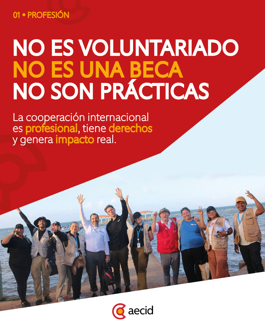 AECID_es's tweet photo. ¿Qué significa ser cooperante?

Nos lo cuentan cooperantes desde nuestras oficinas en el exterior.

Ser cooperante no es lo mismo que ser voluntario. Es una profesión, con derechos específicos, y su trabajo genera impacto real sobre el terreno.

📎 https://t.co/h99V81rfRG https://t.co/YnNqEbUuJL