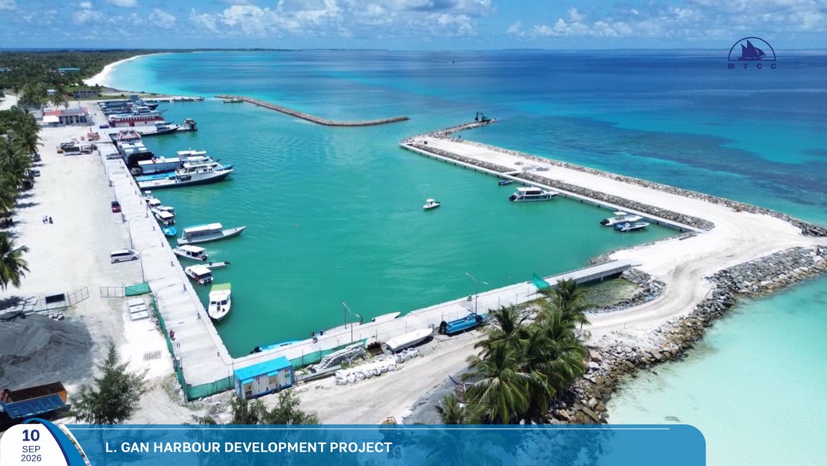 MTCCPlc's tweet photo. Project Update: Design and Build of L. Gan Harbour Upgrading
Channel breakwater profiling works are currently ongoing at the project site.
Follow more updates at: https://t.co/RjAFCf3rnI
#MTCCProjects #TeamMTCC #RayyithungeKunfuni #GaumuBinaakurumugaaMTCC https://t.co/fotHVboCl5