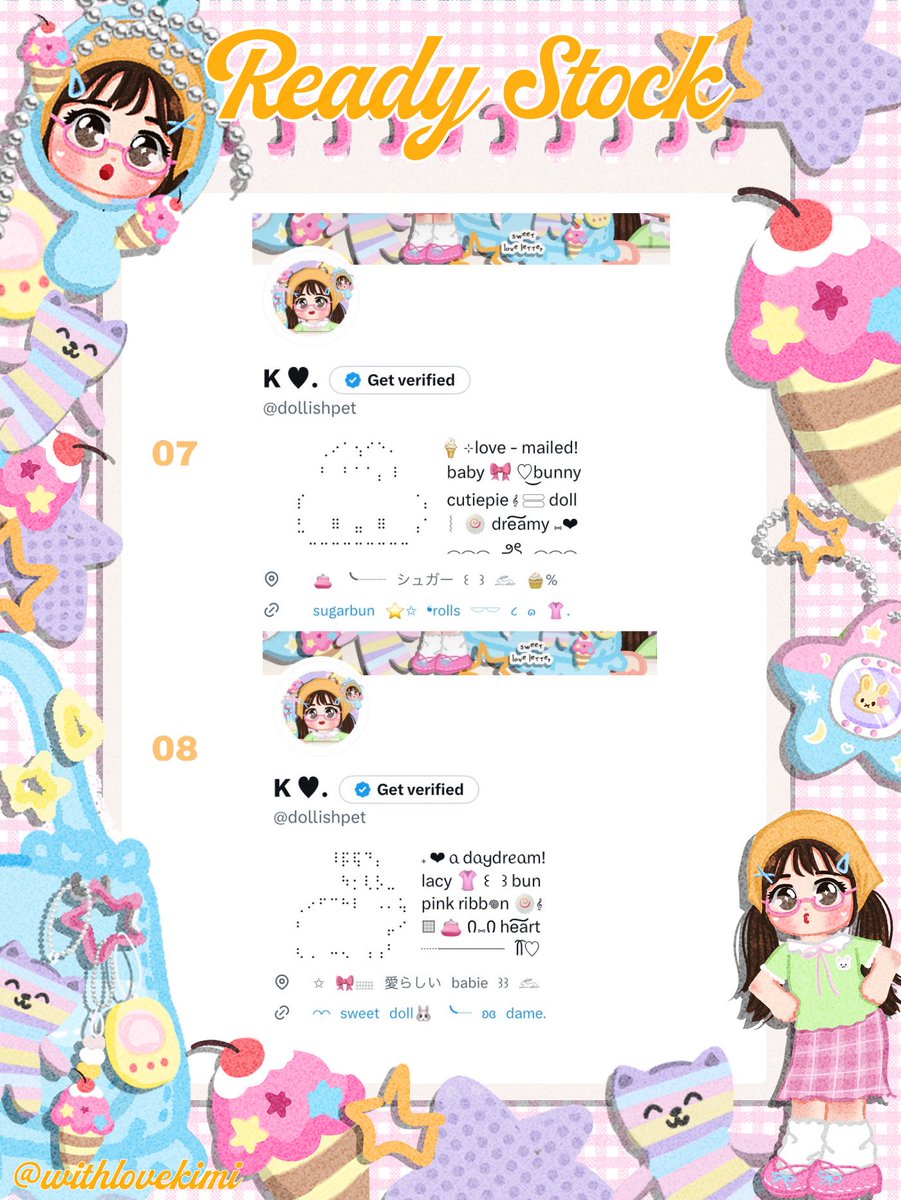 withlovekimi's tweet photo. ⠀
⠀♥︎  ︴꒰⠀help retweet? arigatOu!⠀꒱
⠀╭──⠀#bealanja  ୨୧🍧

⠀Moshi⠀__⠀mOsh?!⠀ready stock⠀⭐️
⠀wording bio rata tengah + loc + web 
⠀siap⠀dibeli! 👚 𓈈⠀sekarang!  :¨ ·.· ¨:
⠀ⓘ  ☆   harga:⠀IDR  9.000⠀coins⠀🧡

⠀꒰⠀꒱⠀⑅⠀marie jajan !  🎀
⠀ https://t.co/AmLqz8Cxqx