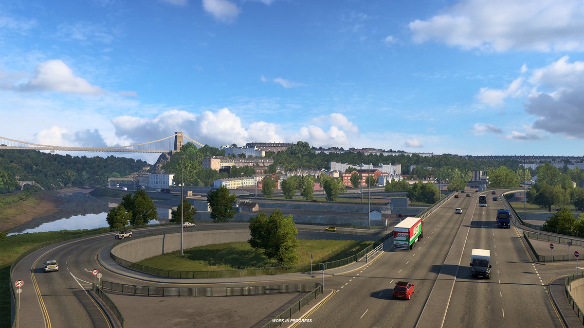 TraxionGG's tweet photo. SCS Software has previewed Euro Truck Simulator 2’s new recreation of the UK's Bristol city: https://t.co/Cu110tboax https://t.co/YnOttknT5A
