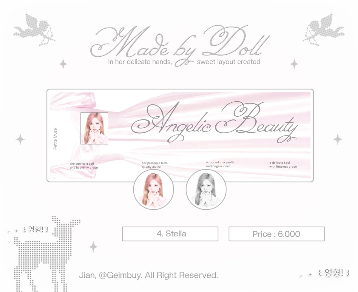 Geimbuy's tweet photo. ㅤ
       ..  ৎ⊹ help repost? tysm! ₊  ྀི ‧

hello, i have 12 layout ready stock chara : H2H member &amp; Wonyoung. IDR 6.000, free retext, ava ong only. knock me on dm or tele for take it. ——   ৎ୭  #bealanja 
ㅤ https://t.co/MrIjoe0ghy
