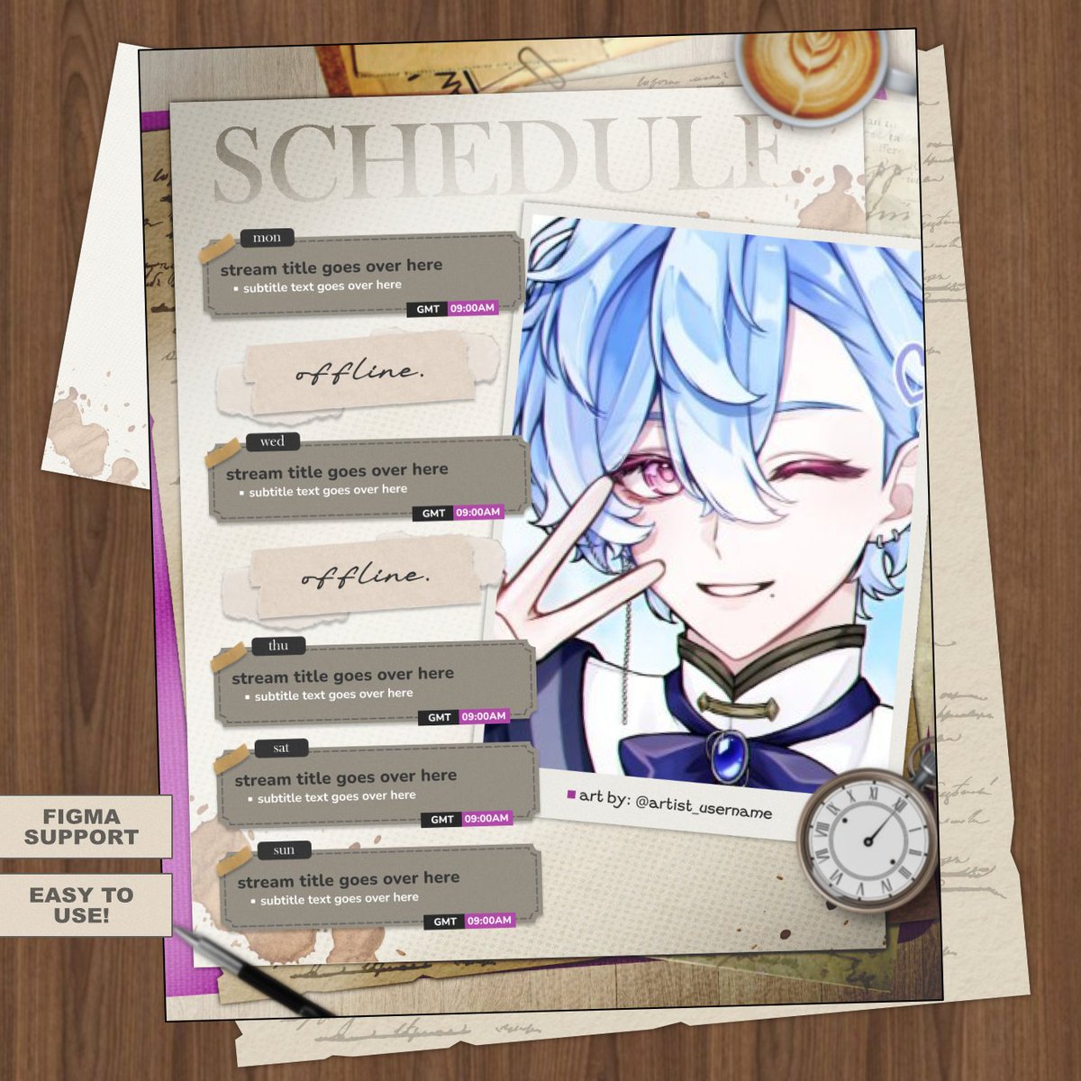 kei_azureVT's tweet photo. Hey, I uploaded a F2U Stream Schedule on my vgen! Feel free to check it out!
https://t.co/KtJutPh7yM
#F2U #VtuberAsset https://t.co/zLuT6mIaaK