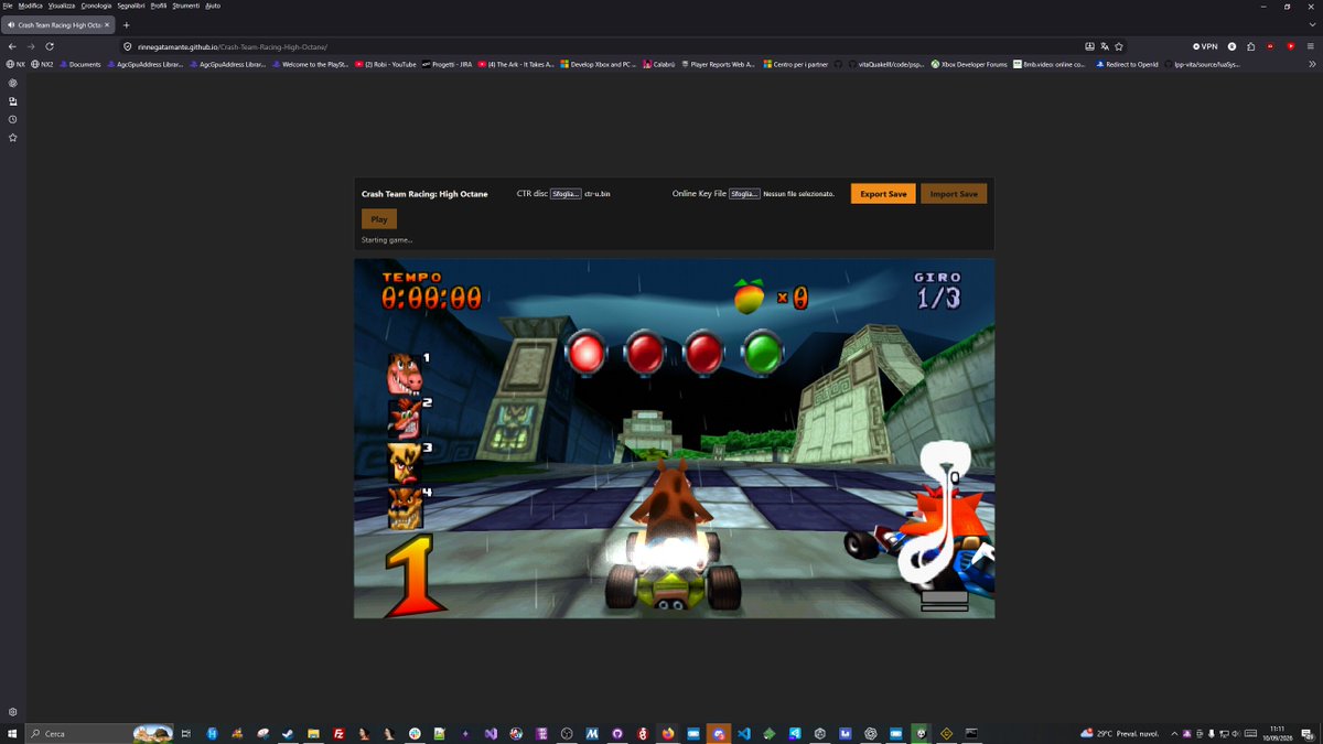 Rinnegatamante's tweet photo. Got some requests for CTR: High Octane on Linux and Android. Whilst this is not the same, you can now play it from browser! https://t.co/mH56ZfGxum
Full Online Leaderboard support is also available, you can both watch it and upload your scores by providing your highoctane.key https://t.co/0nZ1ktkPOR