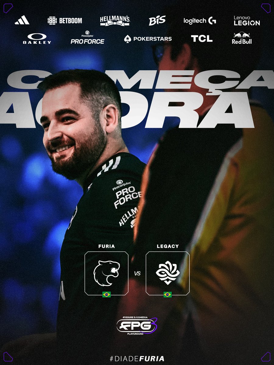 FURIA's tweet photo. ONLINE E ROTEANTE para a revanche.
#FURIACS vs Legacy valendo a vaga direta pra semifinal da #FPG3!
📺Escolha onde assistir: https://t.co/0GDtIYqUFm https://t.co/0827ZnmLTv