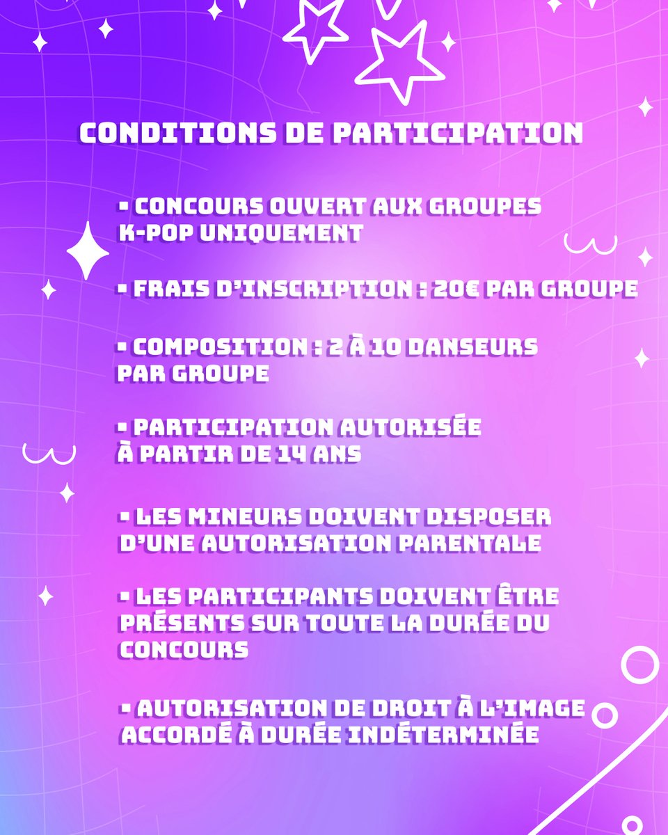 ParisManga's tweet photo. TGS K-POP CHAMPIONSHIP by K-Event

Tu fais partie d’un groupe K-POP ? Montez sur scène et montrez vos talents !

🎟️https://t.co/D42bZiWtmy
📅 3 &amp; 4 octobre 2026
📍 Parc des Expositions Hall 7 - Paris Nord Villepinte

#TGSToulouse #KPop #KPopContest https://t.co/AcEkFZ28jC