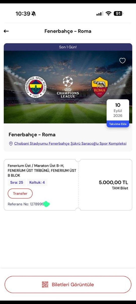 Tcdevirlibilet's tweet photo. FENERBAHÇE-ROMA 
HER TRİBÜNDEN BİLET MEVCUTTUR

ANLIK YÜKLEMELER MEVCUTTUR 

İletişim 
0534 298 79 77 

#fener #fenerbahçe #roma #izmir  #şampiyonlarligi #şampiyon #bilet #kombine #devir #derbi  #ticket #avrupa #kombine #biletdevir +087 https://t.co/BSYxnLb3kL