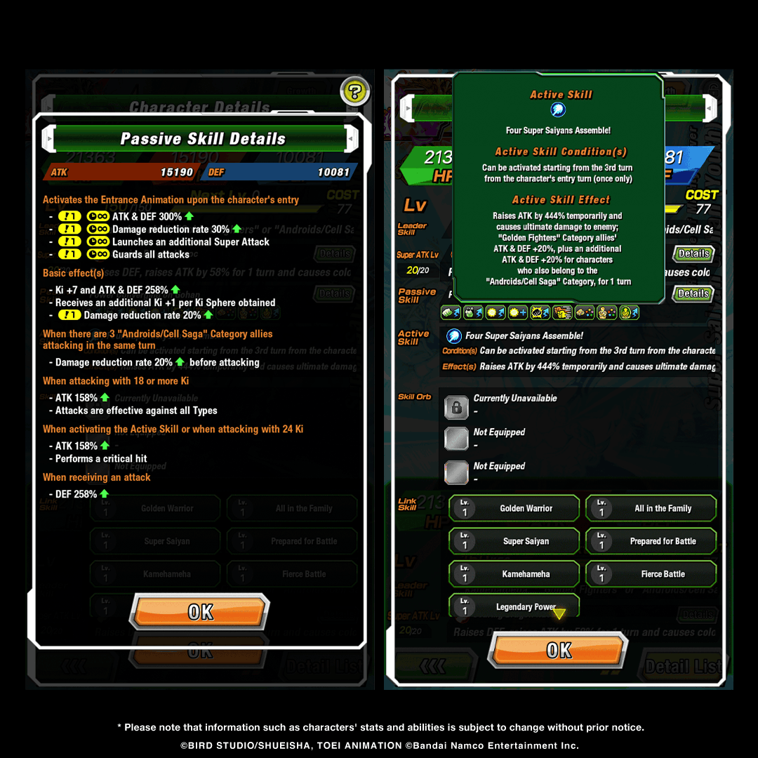 dokkan_global's tweet photo. First-hand information on LR [Release of Mighty Power] Super Saiyan Gohan (Youth)'s stats! (1/2) https://t.co/YzafyQgNVf