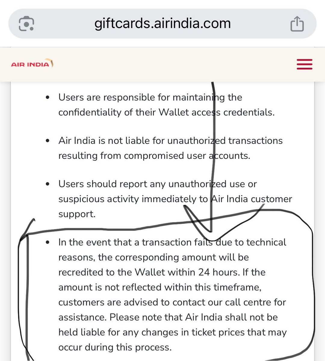 itzzzmeeeee's tweet photo. @airindia This is the official timeframe which is specifically mentioned on your website its clearly written within 24 hours .. its been more than 3 days now and refund has still not been processed https://t.co/S69MRGTktk