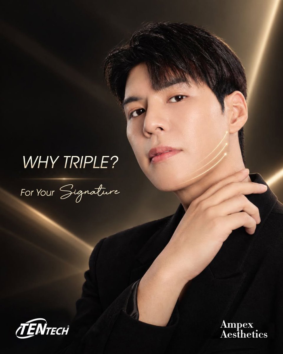 polapola98's tweet photo. WHY TRIPLE? 
3 คำถาม 3 คำตอบที่กำลังจะถูกเปิดเผย 
ทำไมต้องเป็น “เขา” และทำไมต้องเป็น XTRIPLE?
XTRIPLE × Cullen | LIFT YOUR SIGNATURE.
#XthermaXtripleXCullen #XTRIPLE #LiftYourSignature
#ยกกระชับผิวอย่างมีระดับ https://t.co/31NBvkCxg9