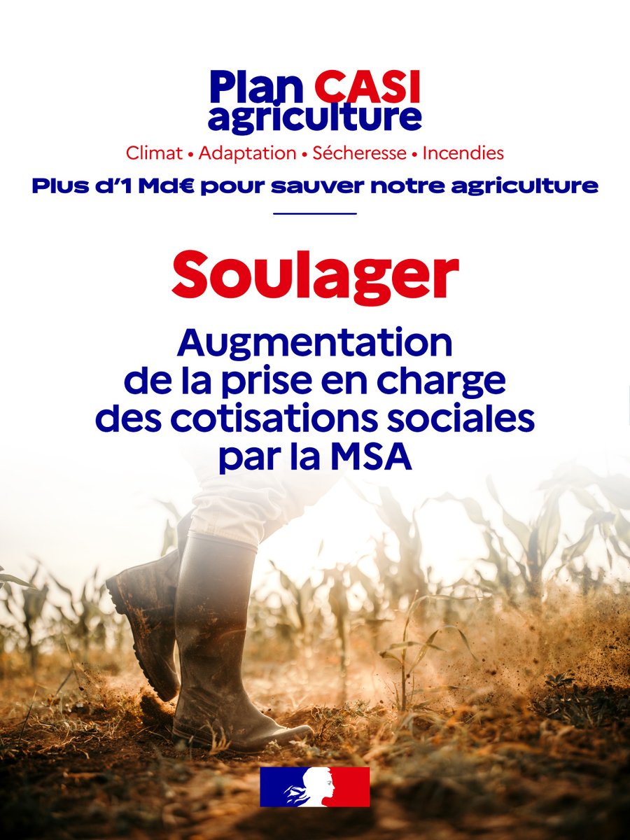 Prefet79's tweet photo. #Agriculture🌾 | Après un été marqué par les canicules, les incendies et la sécheresse, l’État accompagne les exploitations touchées avec un plan d’urgence.
La préfète des Deux-Sèvres reste mobilisée et à l’écoute du monde agricole.
→ https://t.co/g46l8qfnyW
#PLANCASI https://t.co/rYnMbQHskn