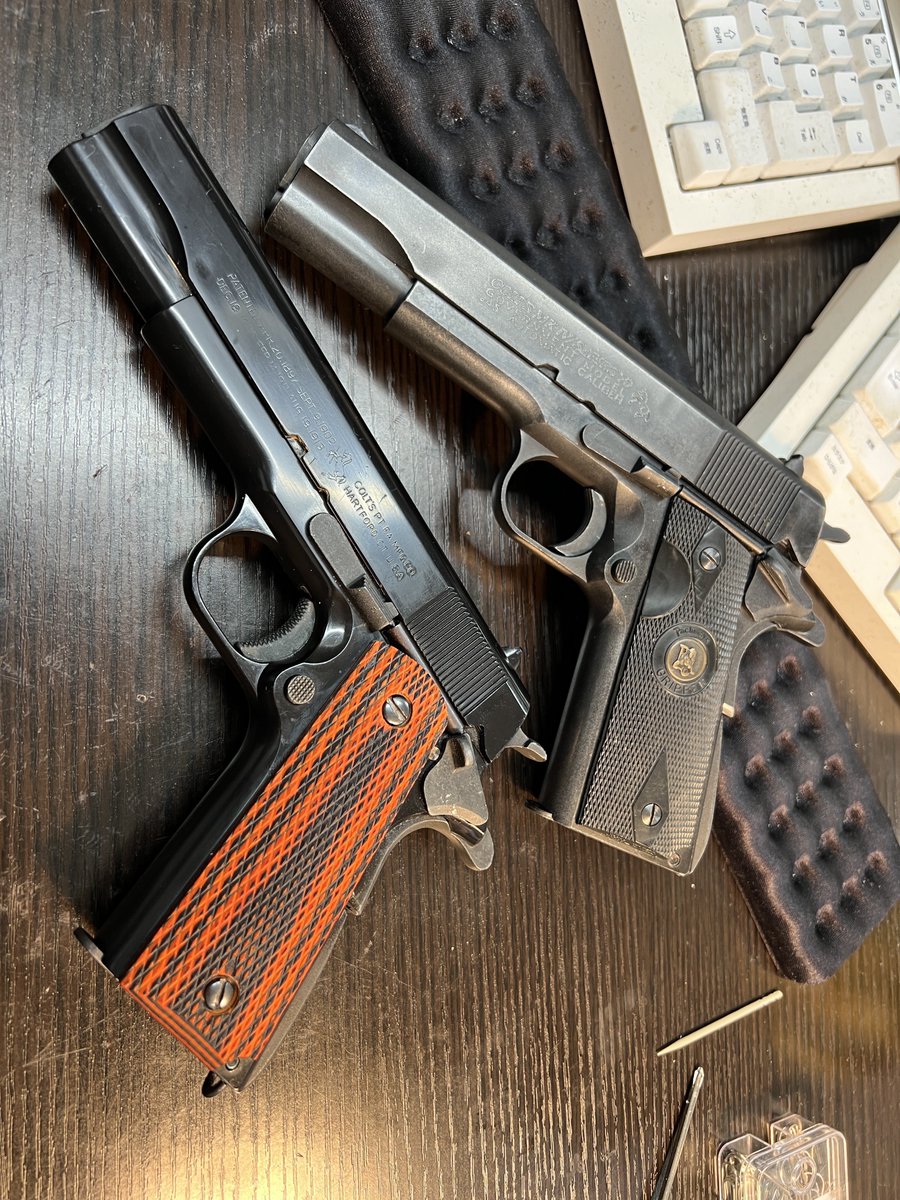 guns_ok's tweet photo. スズキとMGC
結構違うんだよね。特にGM5はかなり太っちょ https://t.co/McHxh3XwHx