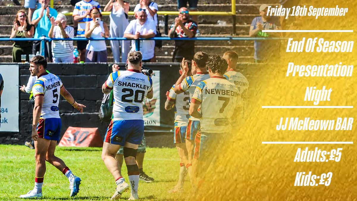 OfficialHavenRl's tweet photo. 🚨 PRESENTATION NIGHT ANNOUNCEMENT 🚨 

The club’s end of season presentation night will take place next Friday 18th September in the JJMcKeown Bar. 7pm start 

Limited tickets are available to secure your place for the evening via our website ➡️ https://t.co/a9k1qmfh2D

#WeareHaven