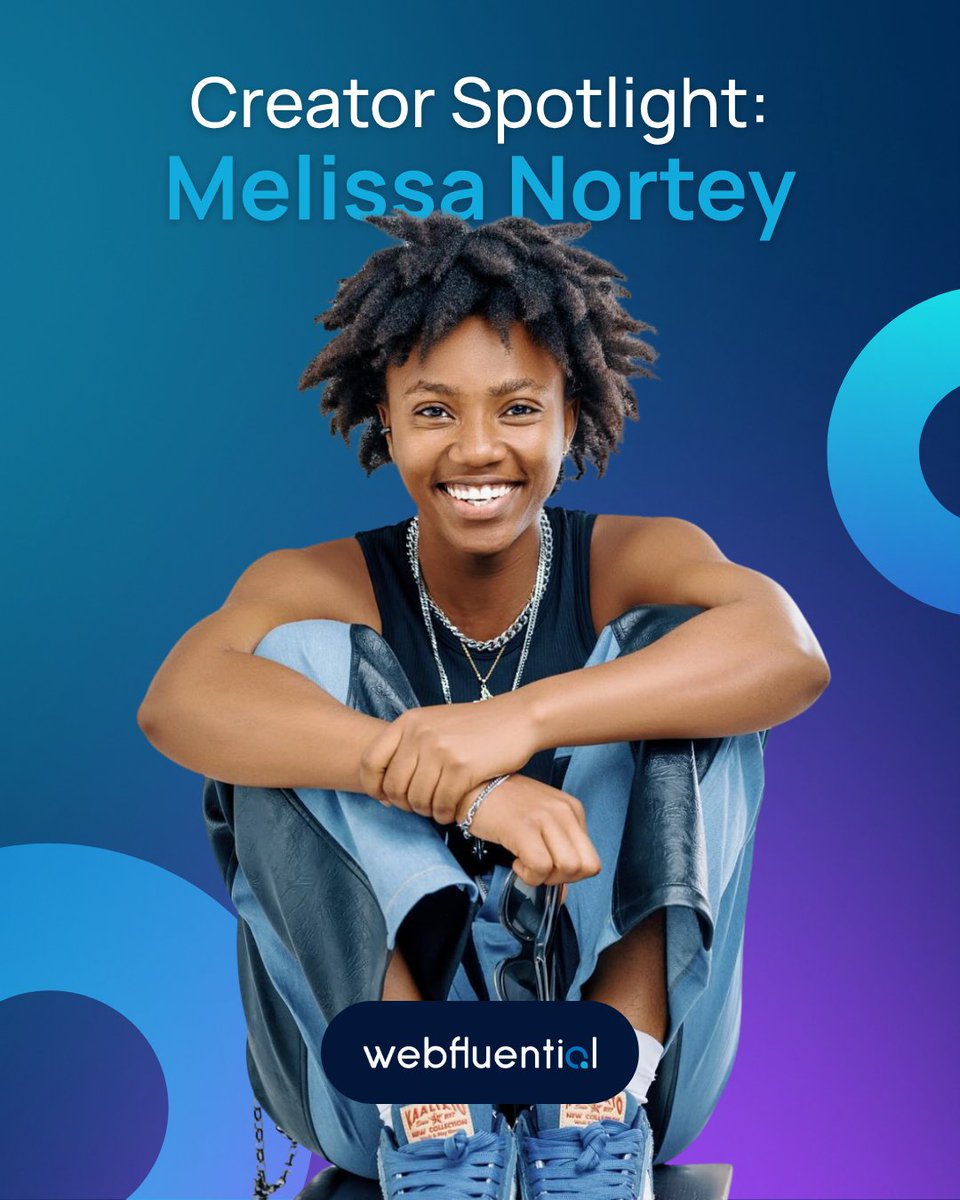 WebfluentialZA's tweet photo. Creator spotlight: @melissa_nortey 💃🏾

Melissa is a Ghanaian dancer, actress, and painter who built her name with DWP Academy in Accra, turning sharp choreography and on-camera charisma into an audience of 1.8M on TikTok @melissaofficialgh and 240K+ on Instagram at @melissa_nortey 

She has since carried her first lead film role as Naa Dode Akabi in the biopic Queen of Akra, playing the first female ruler of the Ga kingdom.

This is the calibre of creator you partner with on our platform.

Join Webfluential and start growing your business: https://t.co/iJC2alWDF4
 
#creatorspotlight #melissanortey #africancreators #creatoreconomy #influencermarketing