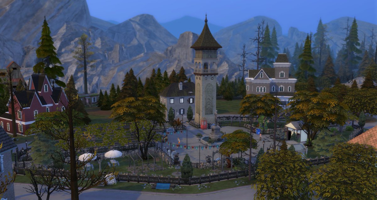 InkySims's tweet photo. Decided to go back to what I've always wanted to do which is to make Forgotten Hollow into an actual little town, so for the past few days I've been working on making it a little more lively with the TOOL mod by @TwistedMexi 
#TheSims4 @ShowUsYourBuilds https://t.co/AepTA4uaaD