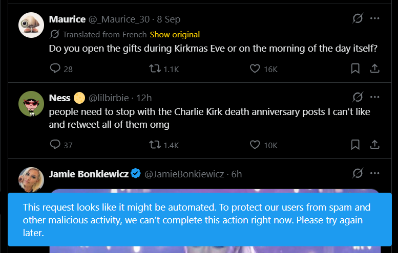 dxmba55's tweet photo. they deadass block you from liking too many #kirkiversary tweets after a while because they think its botted LMAOOOO https://t.co/5vecBMYtVC